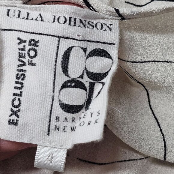Ulla Johnson Barney's Co-Op Silk Casual Summer Dress White Women‎ Size 4 - Picture 4 of 12
